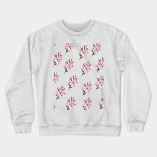 Beautiful Flower Pattern Crewneck Sweatshirt